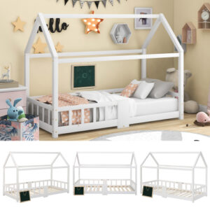 Pine Children's House Bed 90 X 200 Cm